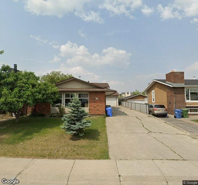 Street view of 608 Rundleville Place NE, Calgary