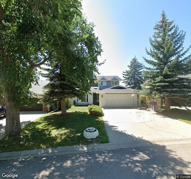 Street view of 55 Strathroy Bay SW, Calgary