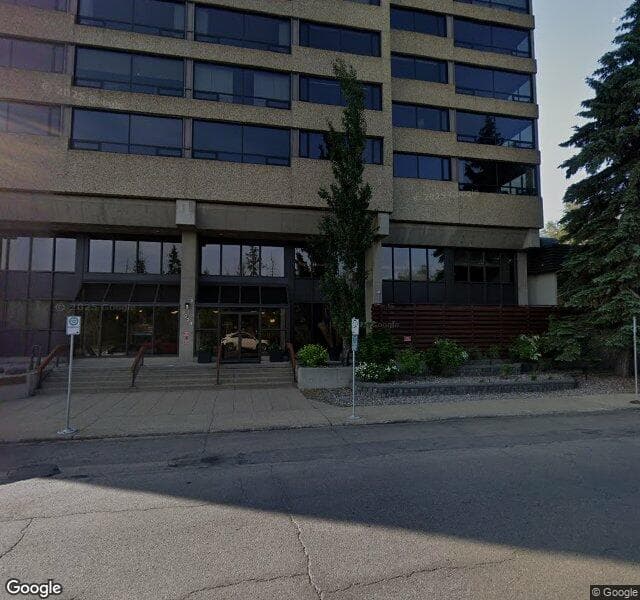 Street view of 1502-9929 Saskatchewan Drive NW, Edmonton