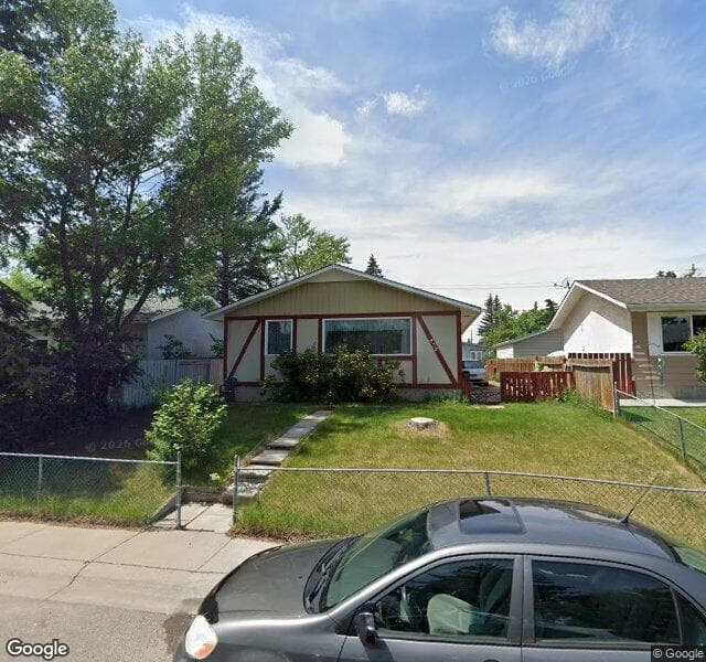Street view of 439 Penswood Road SE, Calgary