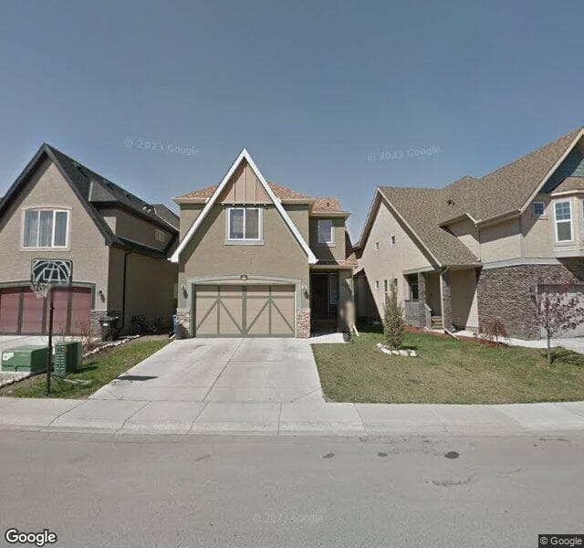 Street view of 124 Mahogany Terrace SE, Calgary