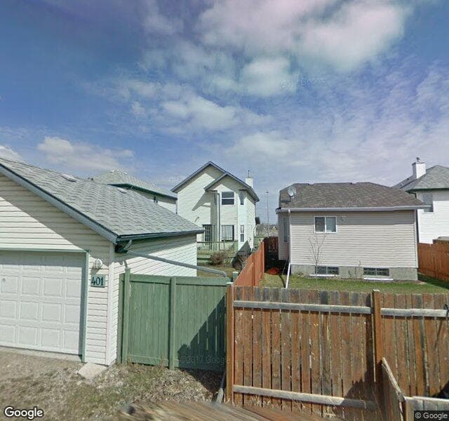 Street view of 401 Harvest Rose Circle NE, Calgary