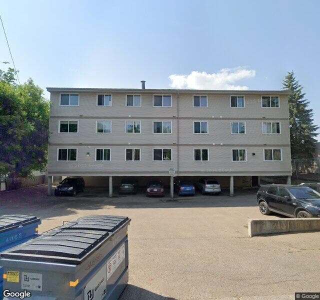 Street view of 401-9860 82 Avenue NW, Edmonton