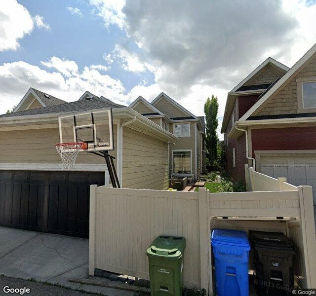 Street view of 8 Tom Hoppe Mews SW, Calgary