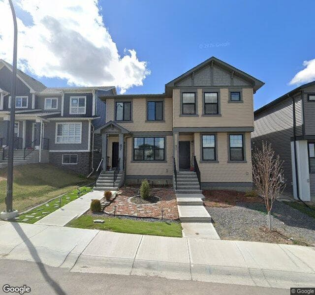 Street view of 47 Edith Passage NW, Calgary