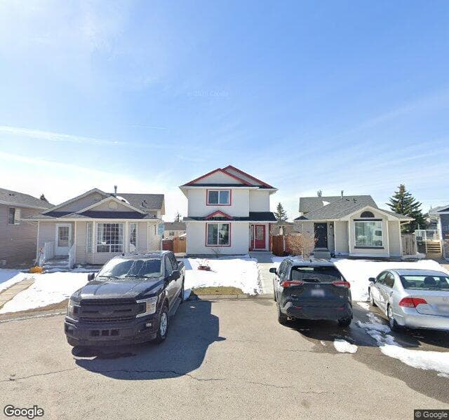 Street view of 51 Martinwood Court NE, Calgary