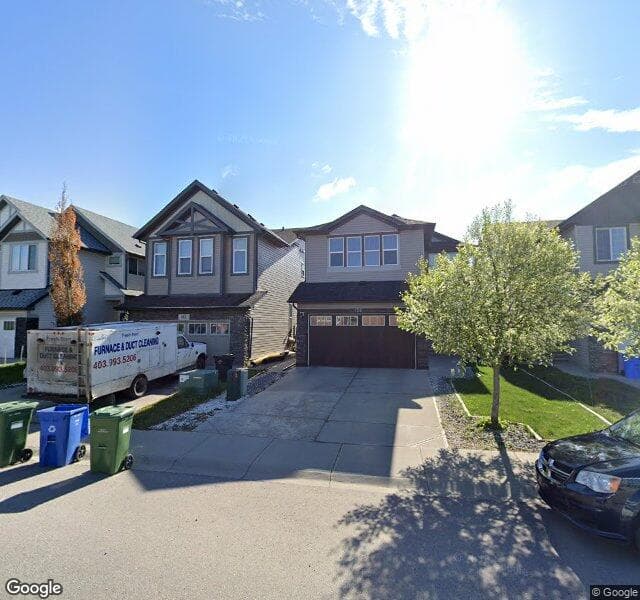 Street view of 604 Skyview Point Place NE, Calgary