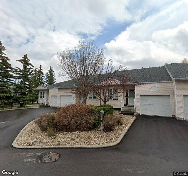 Street view of 105 Hawkstone Manor NW, Calgary