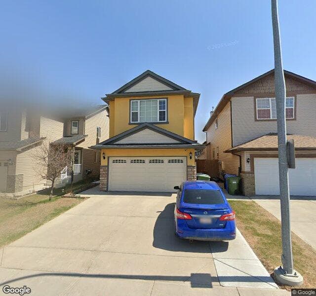 Street view of 166 Saddlecrest Crescent NE, Calgary