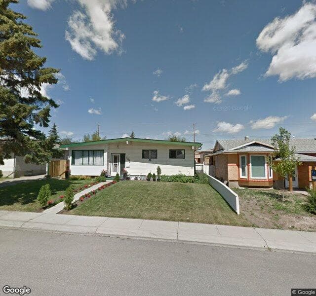 Street view of 908 Raynard Crescent SE, Calgary