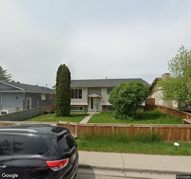 Street view of 3807 49 Street NE, Calgary