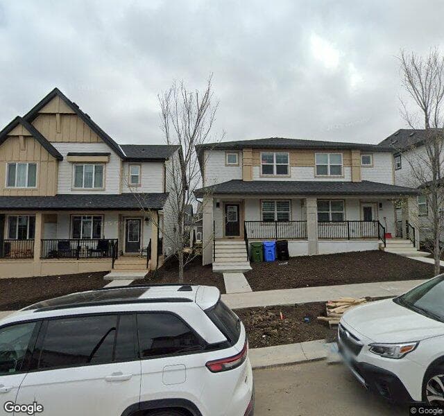 Street view of 96 Veranda Boulevard SW, Calgary