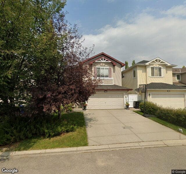 Street view of 185 Tuscany Ravine Terrace NW, Calgary