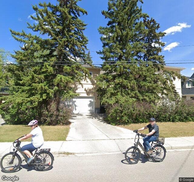Street view of 6756 Bow Crescent NW, Calgary