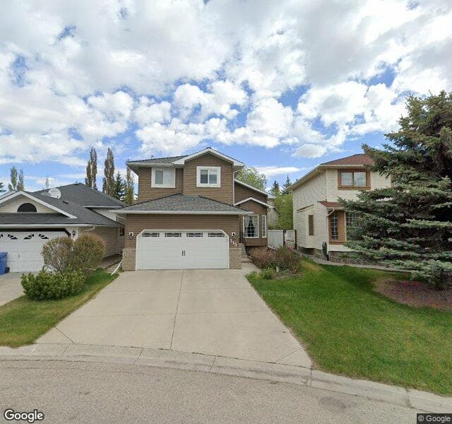 Street view of 115 Hawkmount Green NW, Calgary