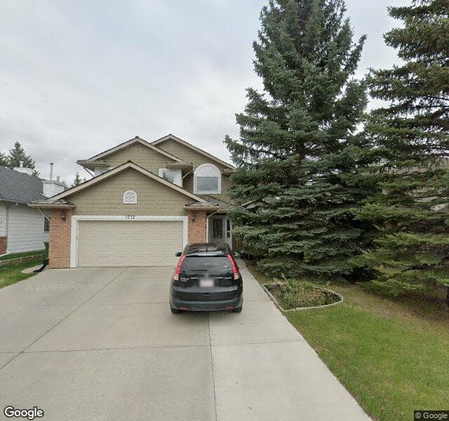 Street view of 1512 Evergreen Hill SW, Calgary