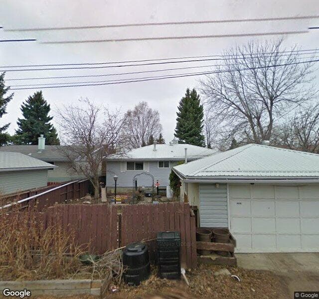 Street view of 3416 Button Road NW, Calgary