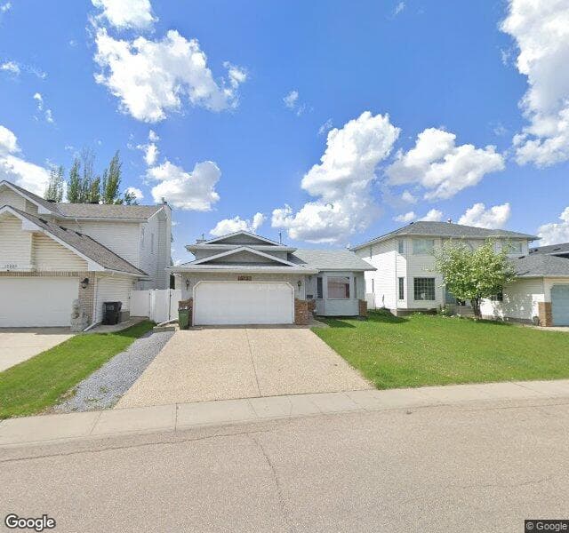 Street view of 15232 52 Street NW, Edmonton