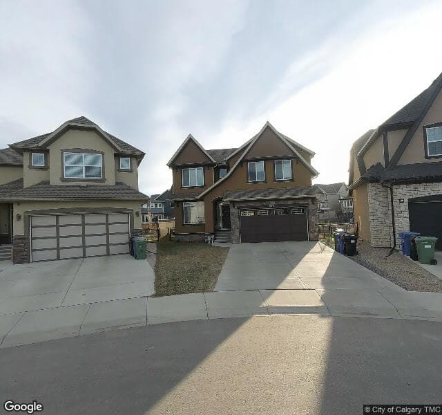 Street view of 345 Marquis Landing SE, Calgary