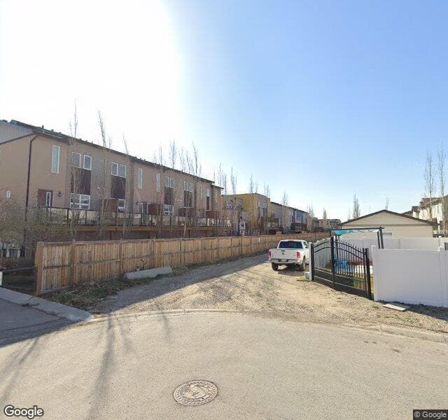 Street view of 416 Covecreek Circle NE, Calgary