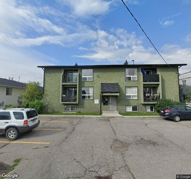 Street view of 303-4512 75 Street NW, Calgary
