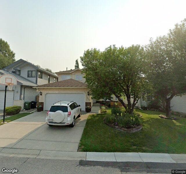 Street view of 152 Scanlon Green NW, Calgary
