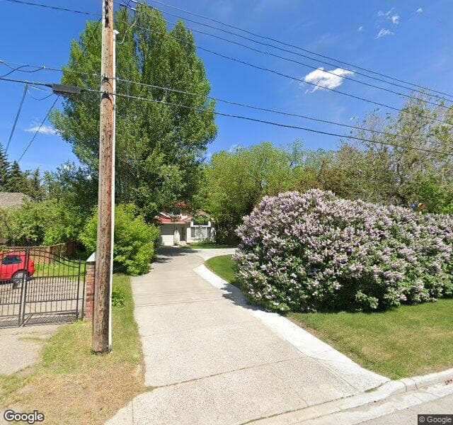Street view of 6336 Bow Crescent NW, Calgary