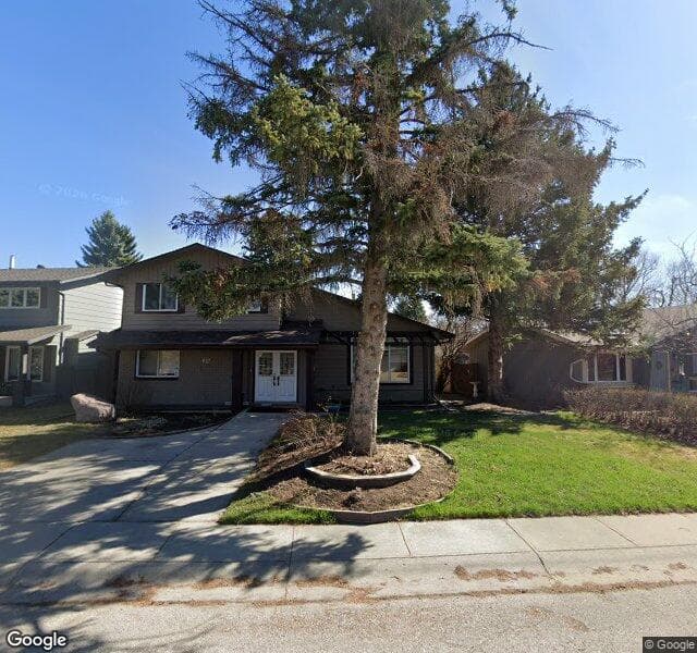 Street view of 627 Parkvalley Road SE, Calgary