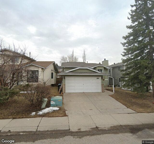 Street view of 155 Rivercroft Close SE, Calgary