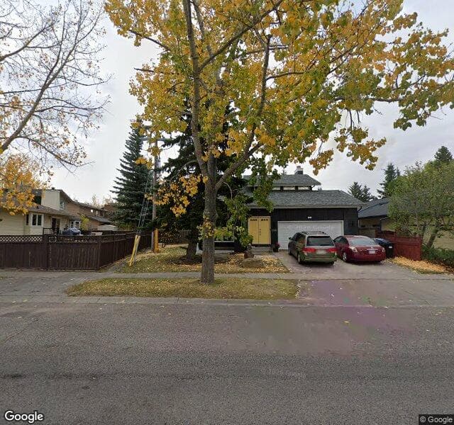 Street view of 4 Woodfield Road SW, Calgary