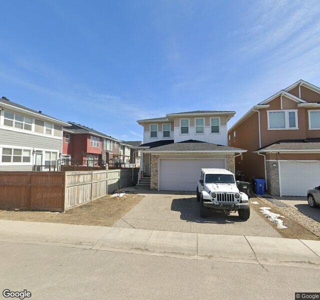 Street view of 86 Redstone Cove NE, Calgary