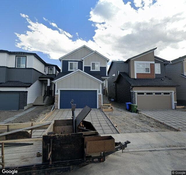Street view of 83 Amblehurst Link NW, Calgary