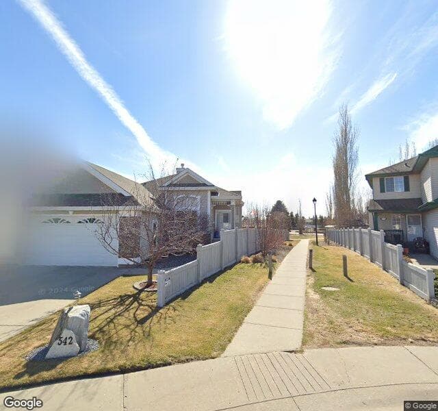 Street view of 542 Glenwright Crescent NW, Edmonton