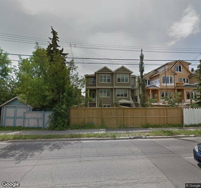 Street view of 1628 Westmount Road NW, Calgary