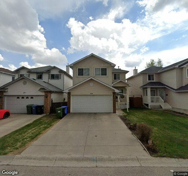 Street view of 105 Coventry Crescent NE, Calgary