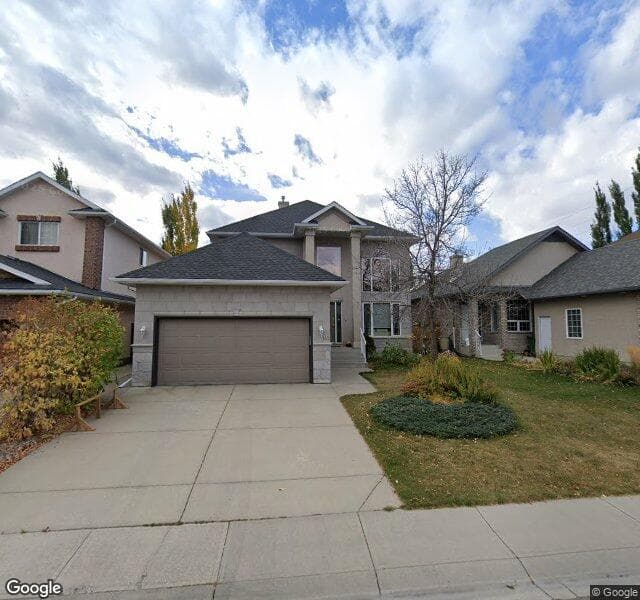 Street view of 142 Strathridge Close SW, Calgary