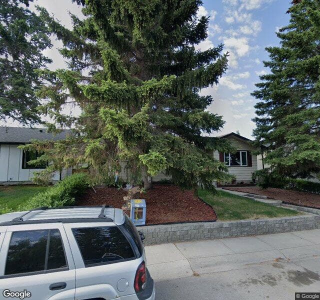 Street view of 4819 49 Avenue NW, Calgary