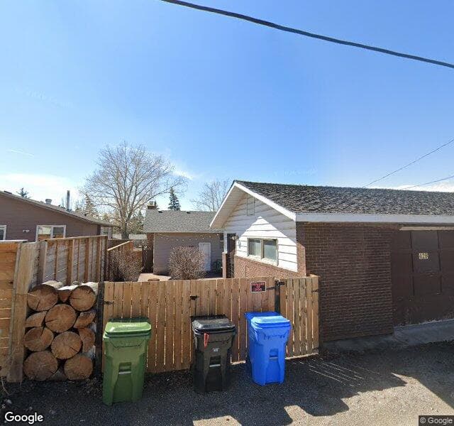 Street view of 428 Queen Alexandra Way SE, Calgary
