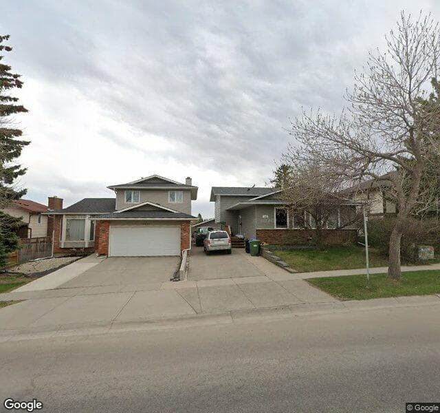 Street view of 1428 Berkley Drive NW, Calgary