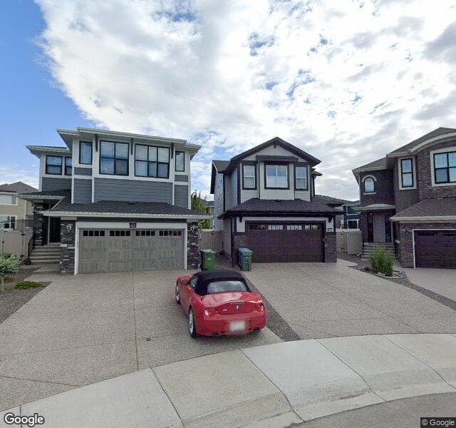 Street view of 34 W Grove Mews SW, Calgary
