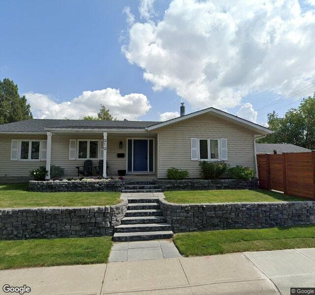 Street view of 919 Maplecroft Road SE, Calgary
