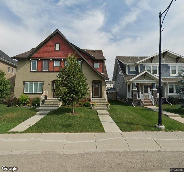 Street view of 443 Mahogany Boulevard SE, Calgary