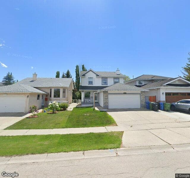Street view of 9946 Hidden Valley Drive NW, Calgary