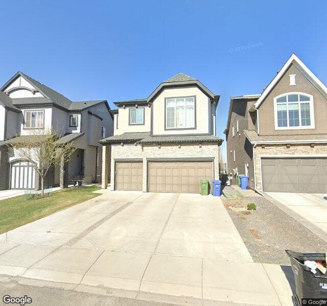 Street view of 97 Evansridge Place NW, Calgary
