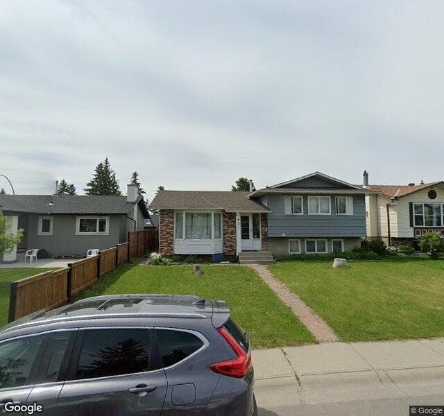 Street view of 631 Whiteridge Road NE, Calgary