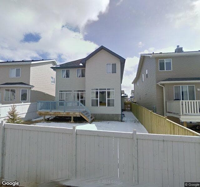 Street view of 416 Evanston View NW, Calgary