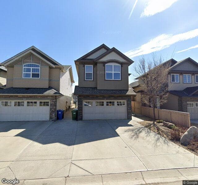 Street view of 32 Skyview Springs Crescent NE, Calgary