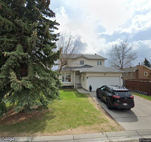 Street view of 24 Hawktree Green NW, Calgary