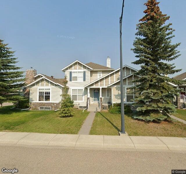 Street view of 6 W Springs Court SW, Calgary