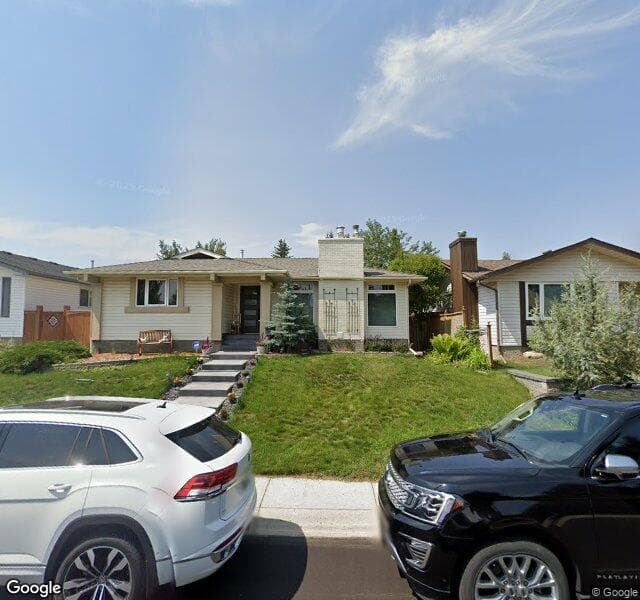 Street view of 151 Woodside Circle SW, Calgary